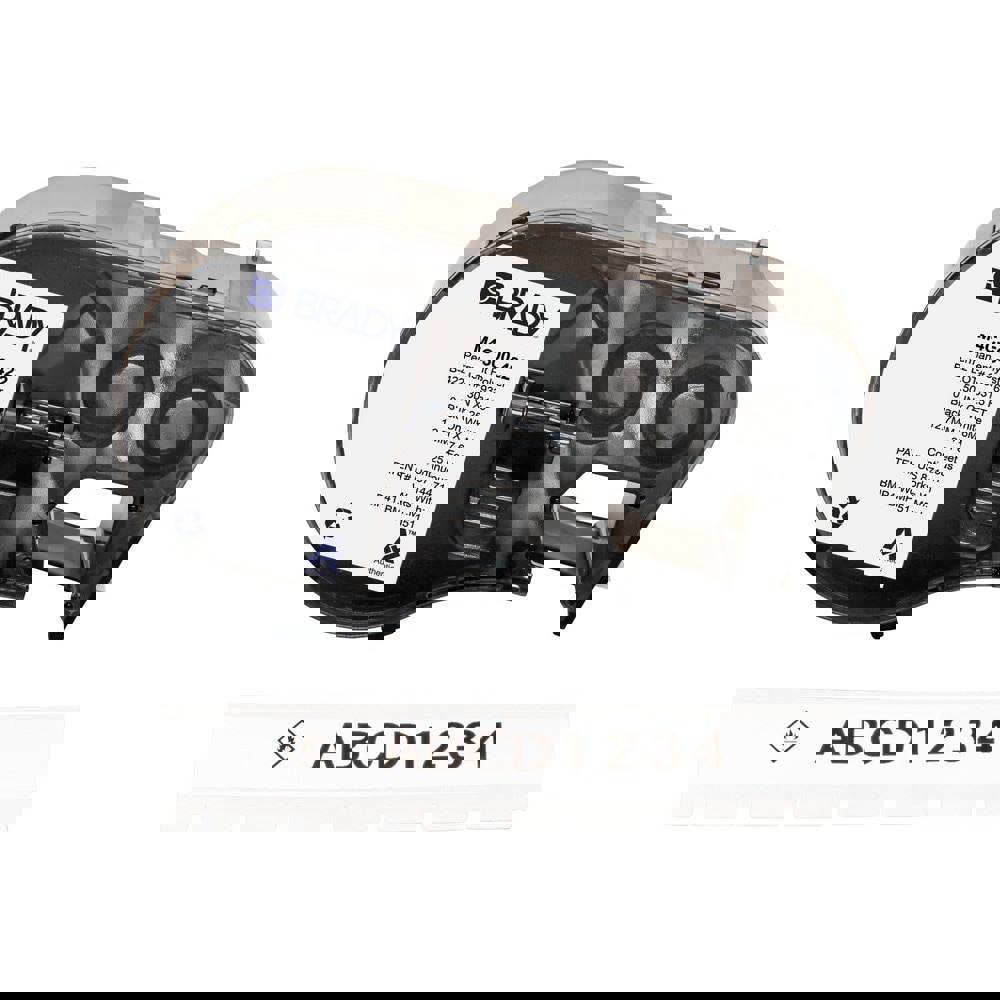 Labels, Ribbons & Tapes; Application: Label Printer Cartridge ; Type: Label Printer Cartridge ; Color Family: White ; Color: Black on White ; For Use With: BMP41; BMP51; BMP53; M511 ; Material: Polyester